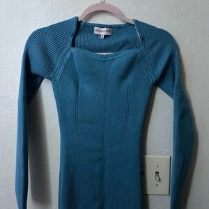 Vizzano Blue Ribbed Maxi Dress